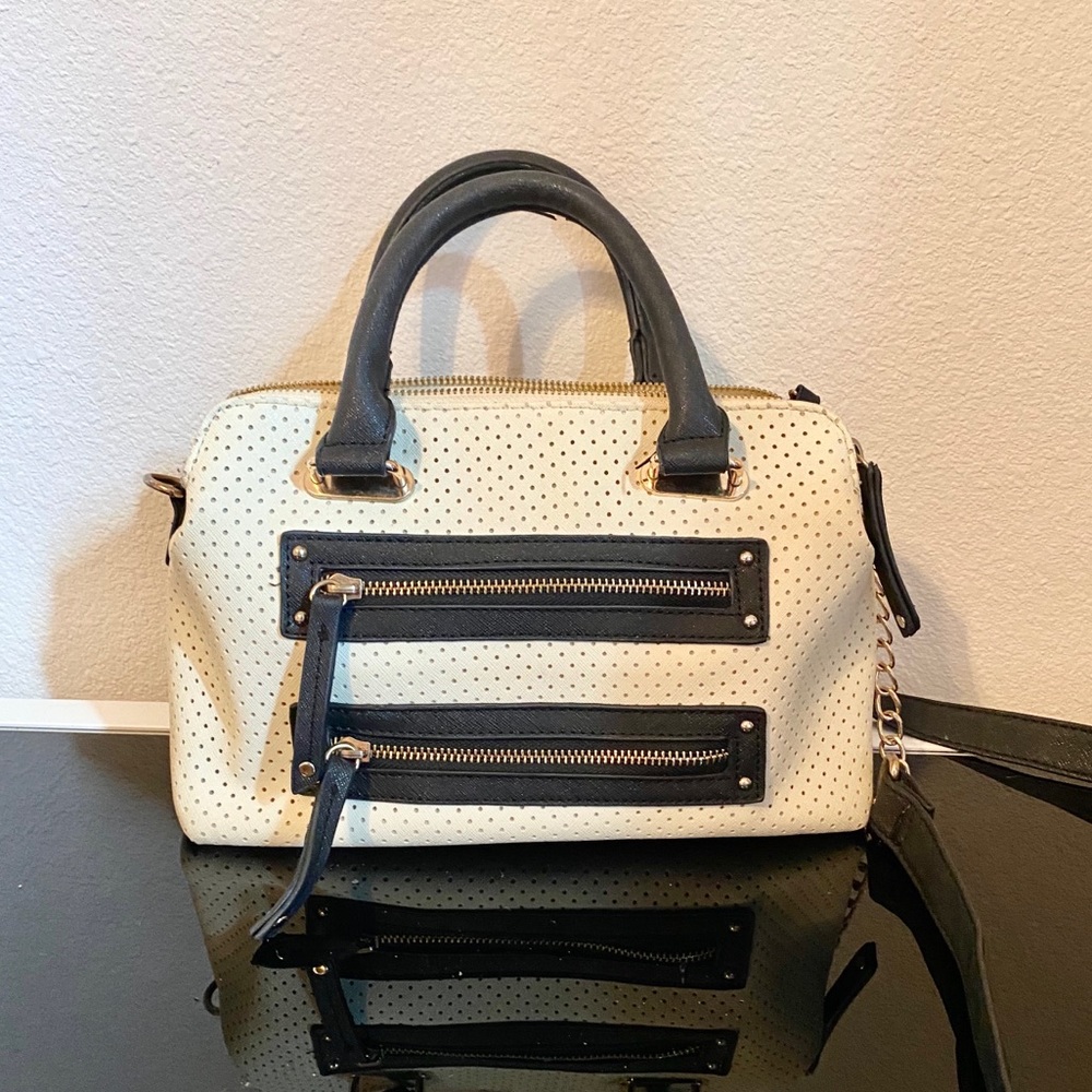 Multi Pocket Satchel with Crossbody Strap